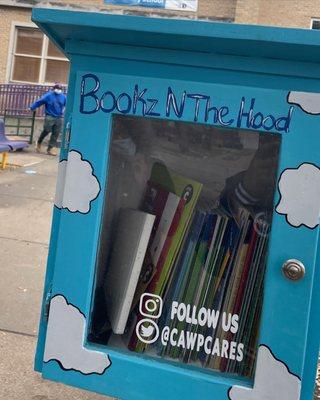 We have a FREE Tiny Library with kids books located outside of Pease Elementary.  Stop by and takes some books, or leave some books!