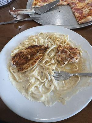 Blackened chicken Alfredo