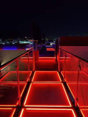 Roof top at night.