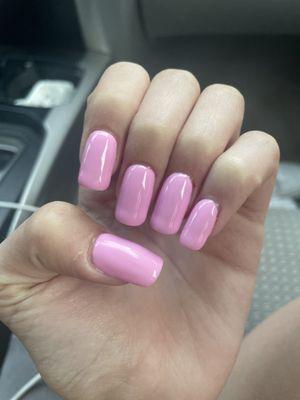 Gel extension manicure