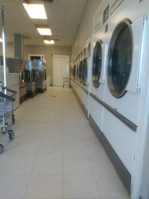 All the dryers and most of the large washers.