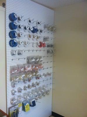 We sell base metal chains, clasps and jumprings, stamping blanks, polishing cloths, jewelry glue, jewelry scales and much more..