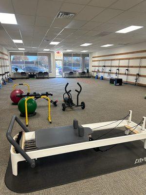 We have a Pilates Reformer and a variety of other strength and exercise equipment to help you become your best self.