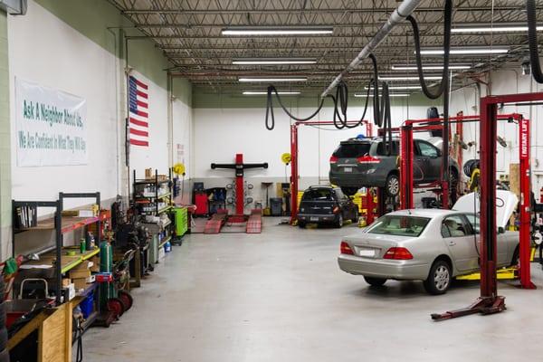 7 bays, ASE Certified Technicians, State Inspections, Maintenance,  Diagnostics, Auto Repair made easy