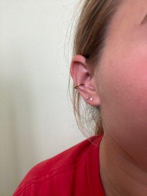 Conch piercing!