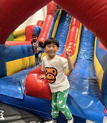 San Jose Summer camp bounce house time at GrowFit Camp!