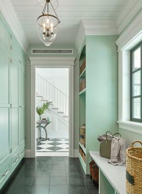 Green mudroom