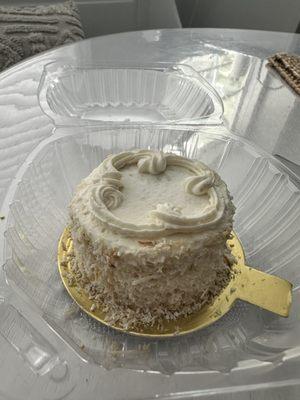 8. Sugar- Free 3" Coconut Cake