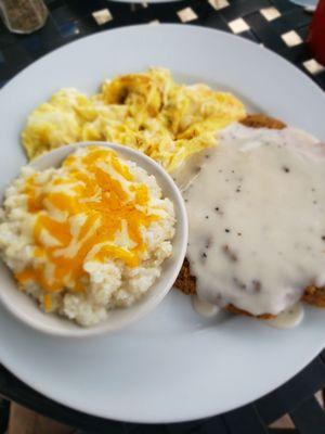 Country fried steak breakfast