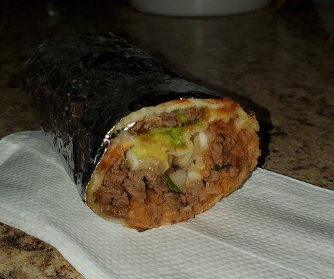 Asada burrito