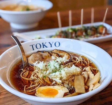 Our Amber flavor (soy sauce base with umami flavor) is one of our most popular Ramen choices!