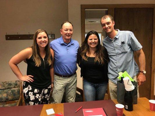 Bozeman Real Estate Group agent Keegan Latta at the closing table