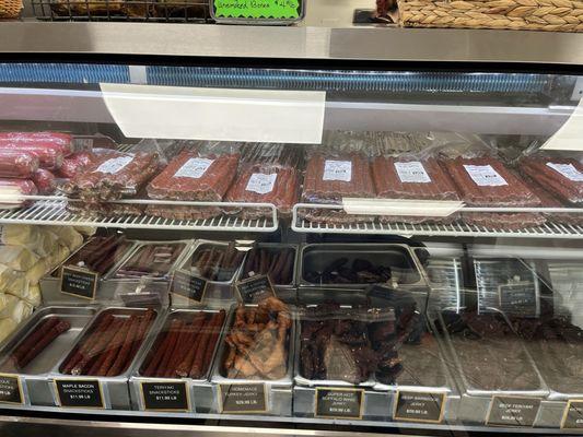 Jerky and meat selections...5 stars, A+, top notch.  Also smoked bones for pups and some big bones for stock!