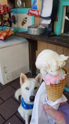 Cookie dough and cotton candy