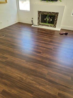 Walnut  woodfloor installation