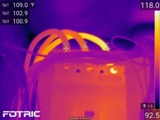 Imbalanced Load Heating.  Amp reading is inconsistent across the phases