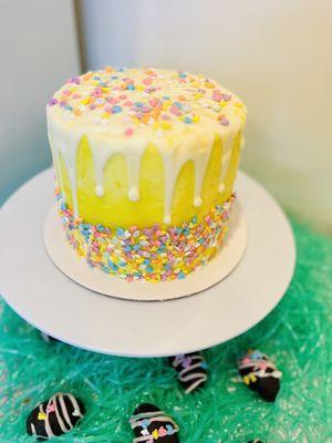 Drip and Sprinkle Cake