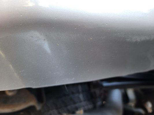 Unrepaired rock chips