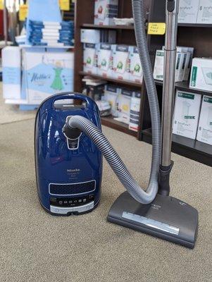 We are an authorized Miele dealer. Stop in to check out Miele vacuums, bags, filters, and accessories.