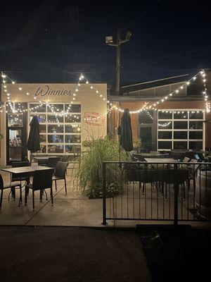 Summer night patio