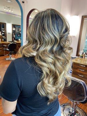 Balayage ombré toner cut and style by ShariT