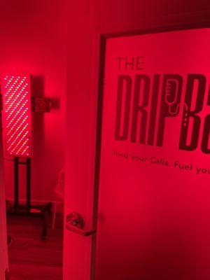 Red light therapy room