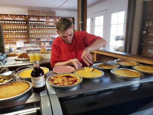 Homemade buttermilk pies made weekly fresh