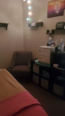 Inside massage room