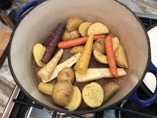 Heirloom root veggies