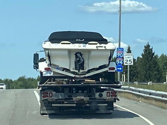 Boat and trailer