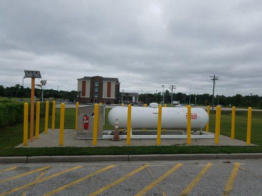 RV friendly propane tank