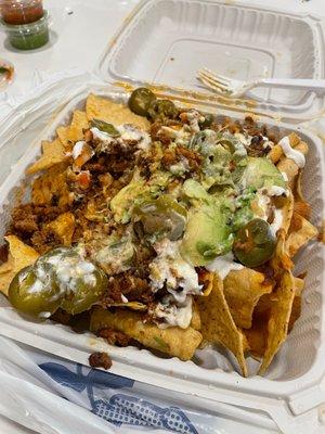 Al pastor Super Nachos