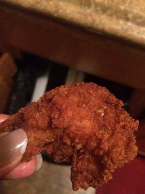 Buffalo Wing with no sauce...aka fried chicken :-/