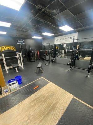 Powerlifting room (only one room of many sections of the gym)