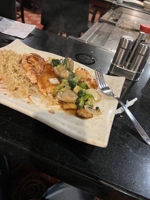 Hibachi salmon