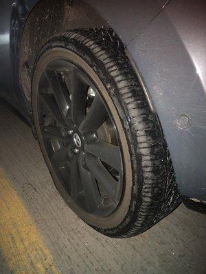 Nail in tire