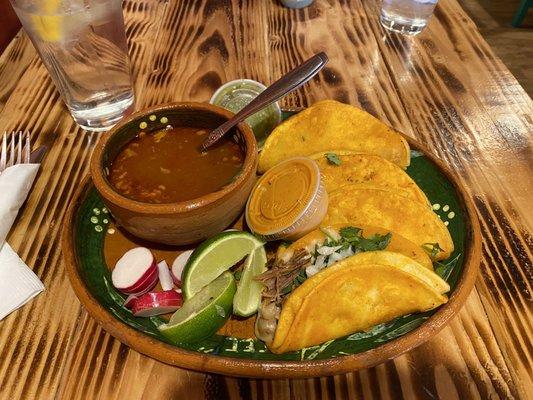 Birria taco special - really hit the spot on this chilly October day!