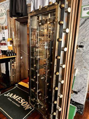 Vault door protecting the goods in Dining room