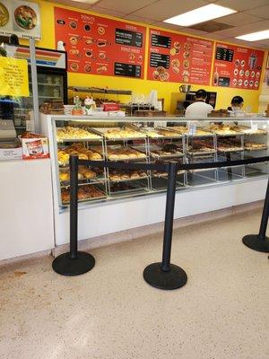 Huge selection and perfectly shaped donuts