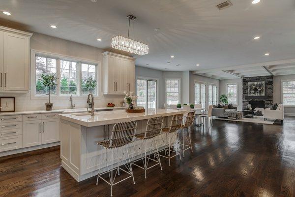 Kitchen/Family Room, new construction... Livingston, NJ