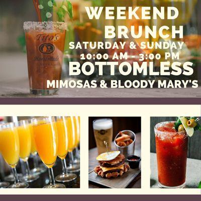 Brunch every Saturday & Sunday's!