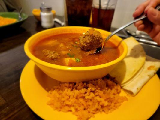 Albondigas soup