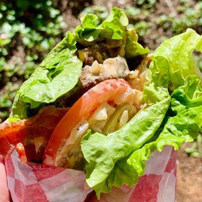 Bacon Cheeseburger lettuce wrapped