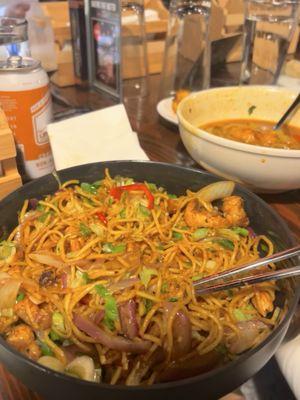 Chicken Chowmein, Vegetable thukpa