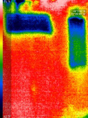 Find a window covered by sheetrock during a thermal inspection!