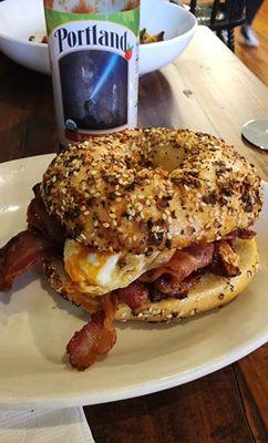 Breakfast Bagel sandwich