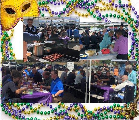 Our Bayou In The Back BBQ luncheon was a total success. We served nearly 100 employees, customers and vendors food with a Cajun flair.