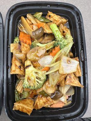 Mixed vegetables with Hunan sauce