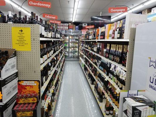 Wide variety of wine and Champaign to choose from!