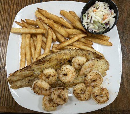 Grilled White Fish & Shrimp